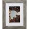 Craig Frames Bauhaus 125 Barnwood Gray Picture Frame with Mat